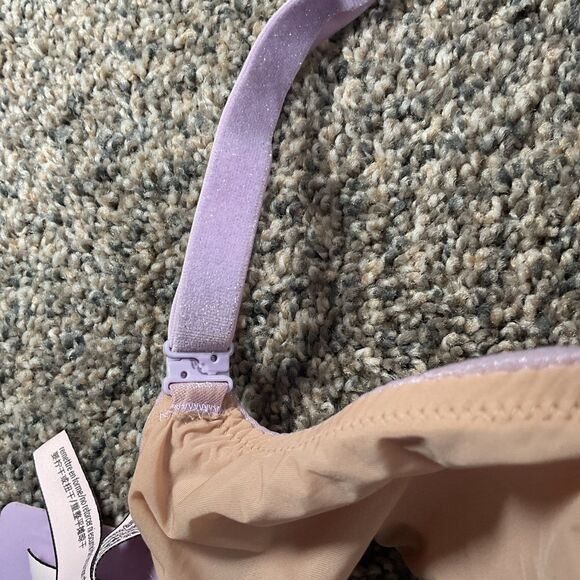 Victoria Secret 34DD Purple/ Pink Shimmery Sexy Wired Bra W/ Convertible Straps. - Picture 6 of 7